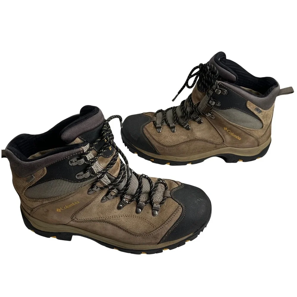 Columbia Frontier Peak GTX Brown Mid Top Hiking Boots‎ BM3010-255 Men Sz 11.5